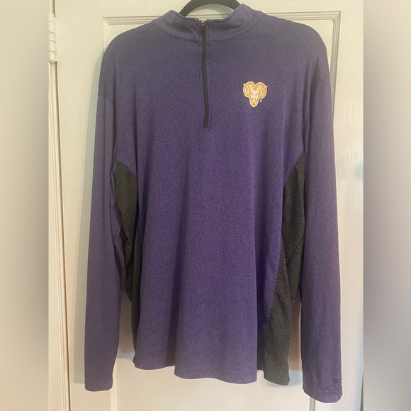 WEST CHESTER
GOLDEN RAMS MENS PURPLE
GENERATION LONG SLEEVE 1/4
ZIP PULLOVER - Picture 11 of 11